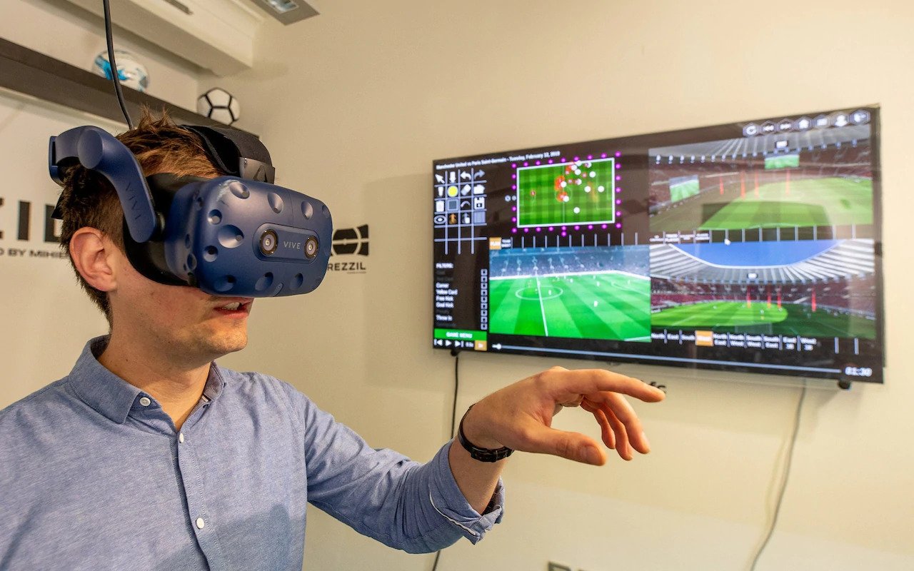 A realidade virtual em treinos de futebol