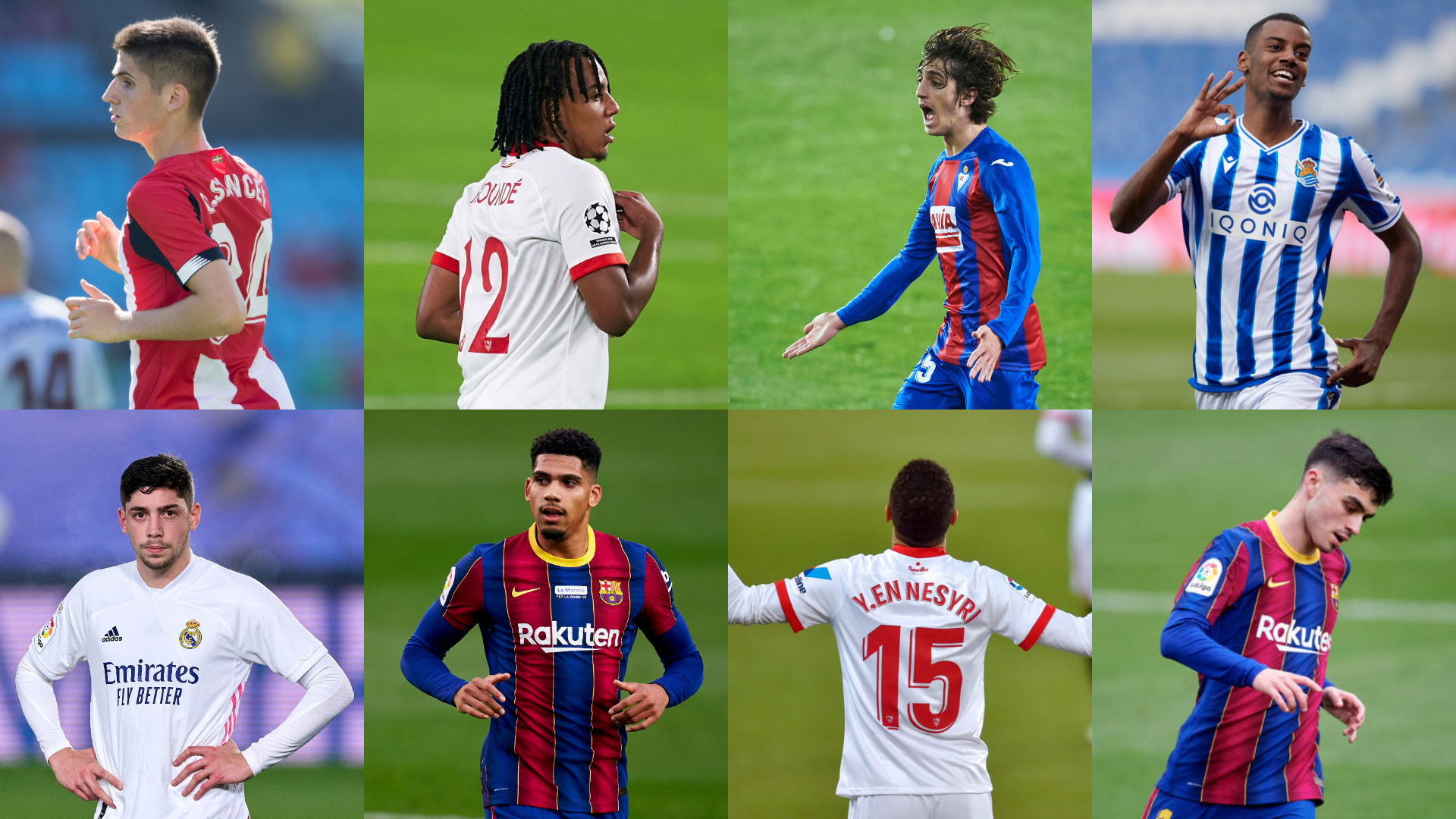 Oito jovens destaques da La Liga na temporada 2020/21