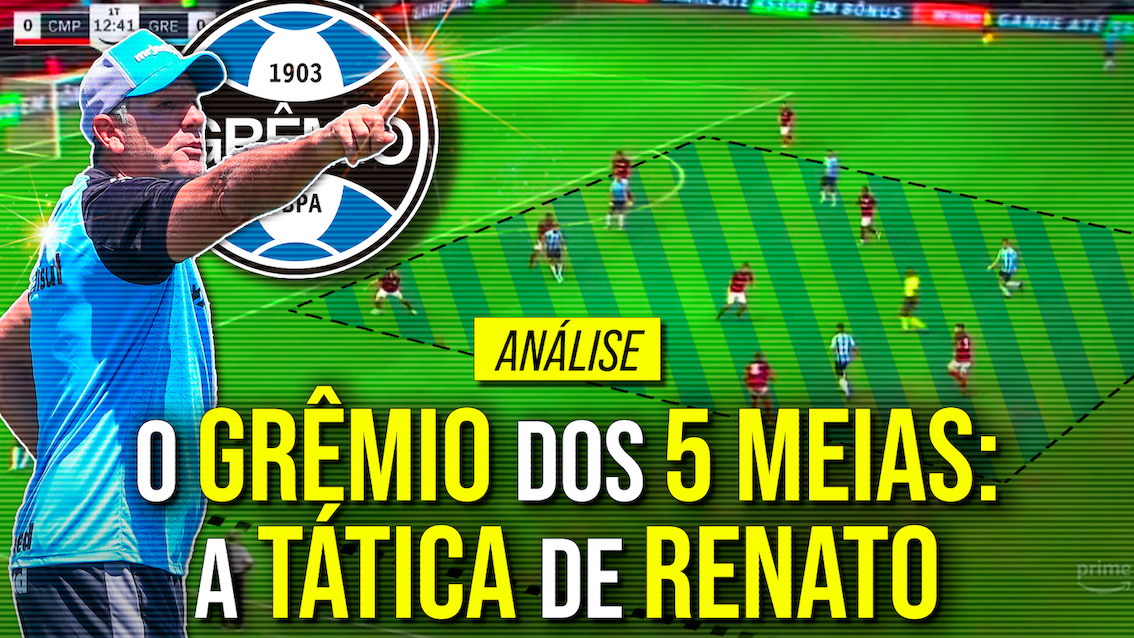 O Grêmio dos 5 meio-campistas: a tática de Renato